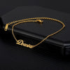 Custom Anklets For Women Persoanlized Stainless Steel Name Anklet Bracelet on the Leg Gold Color Foot Jewelry Accessories Mujer