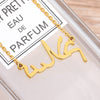 Custom Arabic Necklace For Women Men Stainless Steel Personalized Necklace Pendant Arabic Jewelry Mothers Day Gift collier femme