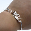 Custom Bracelet Personalized Name Calligraphy BFF Bracelets Bangles For Women Stainless Steel Bracelet BFF Pulseras Bijoux Femme