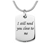 Custom Engraving Square Cremation Jewelry Stainless Steel Keepsake Waterproof Memorial Pendant  Ash Holder Urn Necklace
