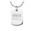 Custom Engraving Square Cremation Jewelry Stainless Steel Keepsake Waterproof Memorial Pendant  Ash Holder Urn Necklace