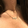 Custom Hebrew Name Necklace For Women Jewish Jewelry Stainless Steel Choker Letters Necklaces BFF Gold Color Long Chain Collier