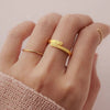 Custom Initial Ring Personalized Letter Ring Anillos Mujer Gold Sliver Adjustable Dainty Name Rings For Women Girls BFF Jewelry