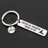 Custom Keychain Engraved Thank for All The Orgasms I Love You 3000 Keyring Stainless Steel Jewelry Valentine's Day Couple Gift