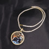 Custom Made Photo Medallions Pendant Necklace 4mm Tennis Chain Gold Silver Color Iced Out Cubic Zircon Men Hip hop Jewelry Gift