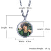 Custom Made Photo Medallions Pendant Necklace 4mm Tennis Chain Gold Silver Color Iced Out Cubic Zircon Men Hip hop Jewelry Gift