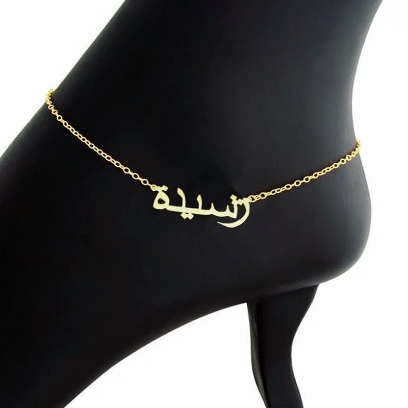 Custom Name Anklets For Women Personalized Anklet Stainless Steel Gold Color Ankle Bracelet On The Leg Foot Chain Jewelry