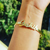 Custom Name Bracelet For Women Personalized Bracelet Stainless Steel Nameplate Bracelets Bangles BFF Jewelry pulceras Mujer