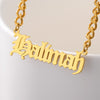 Custom Name Choker Necklace For Women Men Stainless Steel Cuban Chain Gold Necklace Nameplate Necklaces Boho Jewelry Collares