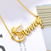 Custom Name Necklace for Women Personalized Gold Color Chains Stainless Steel Crown Choker Necklace BFF Jewelry collares mujer
