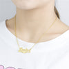 Custom Name Necklaces Bijoux Femme Personalized Stainless Steel Jewelry Accessories Custom Name With Heart Necklaces Pendents