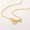 Custom Name Necklaces For Women Stainless Steel Personalized Any Name Letter Pendant Cursive Font Gold Color Choker Jewelry Gift