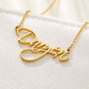 Custom Name Necklaces For Women Stainless Steel Personalized Any Name Letter Pendant Cursive Font Gold Color Choker Jewelry Gift
