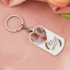Custom Photo Keychain Heart Shape Stainless Steel Car Keyring Key Holder Jewelry Personalized Souvenir Birthday Anniversary Gift