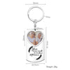Custom Photo Keychain Heart Shape Stainless Steel Car Keyring Key Holder Jewelry Personalized Souvenir Birthday Anniversary Gift