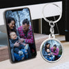 Custom Photo Keychain Jewelry Personality Key Chain Family Photo Keyring Souvenir Gift For Mom Dad Lovers