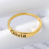 Custom Skinny Stacking Name Rings For Women Girls Anillos Mujer Personalized Engraved Ring BFF Stainless Steel Engraved Jewelry
