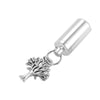 Custom Stainless Steel Jewelry Tree of Life Cylinder Cremation Urn Necklace Keepsake Ashes Pendant Memorial Jewelry
