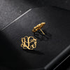 Custom Stud Earrings Monogram Name Earrings For Women Bijoux Personalized Monogram Stud Earring Customized Brincos Jewelry
