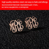 Custom Stud Earrings Monogram Name Earrings For Women Bijoux Personalized Monogram Stud Earring Customized Brincos Jewelry