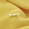 Customize Dog Bone Ring Free Engraving  Cute Dog Stainless Steel Gift For Girlfriend