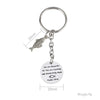 Customize Fish Keychain 2022 Hooked On You Stainless Steel Valentine's Day Jewelry Silver Color
