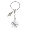 Customize Fish Keychain 2022 Hooked On You Stainless Steel Valentine's Day Jewelry Silver Color
