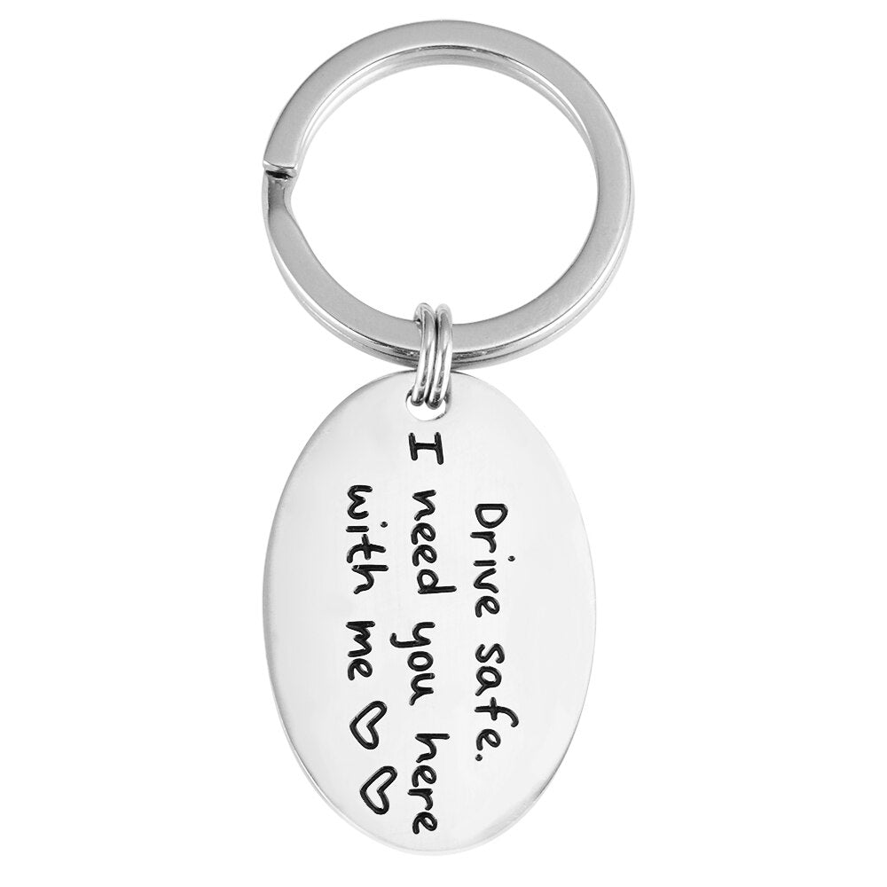 Customize Name Oval Keychains Stainless Steel  Personalized  Gift For Lovers  33mm X 22mm