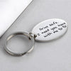 Customize Name Oval Keychains Stainless Steel  Personalized  Gift For Lovers  33mm X 22mm