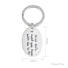 Customize Name Oval Keychains Stainless Steel  Personalized  Gift For Lovers  33mm X 22mm