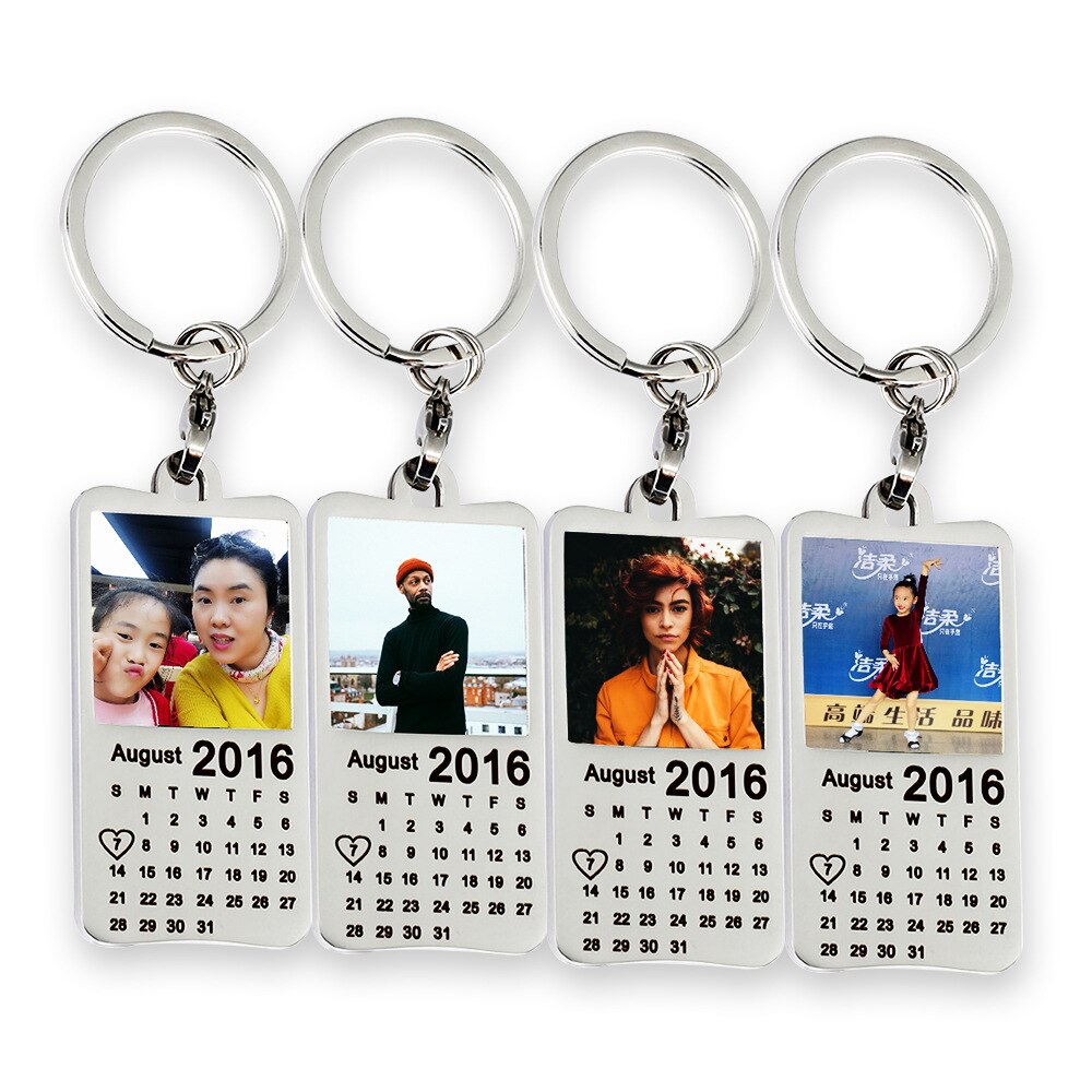 Customize Photo Keychain  Rectangle For Kids Family Lovers