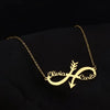 Customized Infinite Name Layer Necklace Infinity Arrow Couple For Women Personalized Custom Name Jewelry Friend Gift Gift