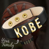 Customized Leather Bracelet With Letter Personalized Punk Leather Initial  Bangle For Men