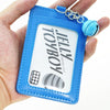 Cute Card Holder Keychain ID Card Holder Bank Bus Cards Cover Badge Case Keyring Tool Protective Shell