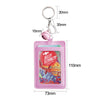 Cute Card Holder Keychain ID Card Holder Bank Bus Cards Cover Badge Case Keyring Tool Protective Shell