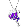 Cute Cartoon Frog Pendant Necklace For Women Jewelry Silvery Chain Necklaces Female Opals Choker Necklace Femme Ladiesnecklaces