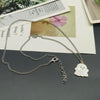 Cute Creative Ghost Face Necklace Silver Color Chain Pendant Necklace Black White Color Necklace Halloween jewelry