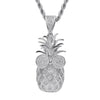 Cute Crystal Pineapple Necklaces Pendants Luxurious Fruit Chains Necklaces Hiphop Women Men Jewelry