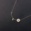 Cute Daisy Jewelry Summer  Lady Women  Pendant Necklace Choker Chain  Leaf Flower