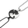 Cute Dinosaur Couple Necklace lovers Paired Pendants Friends stainless steel Neck Chain Kpop punk collar for Men Women Jewerly