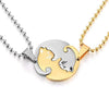 Cute Dinosaur Couple Necklace lovers Paired Pendants Friends stainless steel Neck Chain Kpop punk collar for Men Women Jewerly