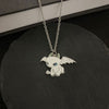 Cute Dinosaur Couple Necklace lovers Paired Pendants Friends stainless steel Neck Chain Kpop punk collar for Men Women Jewerly