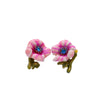 Cute Earrings for Girls New Design Copper Enamel Flowers Women's Earrings Jewelry Online Shopping India
