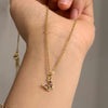 Cute Gold Color Micro Pave CZ Mini Butterfly Pendant Necklace Elegant Shiny Zircon Charm collar Necklace Stainless Steel Chain