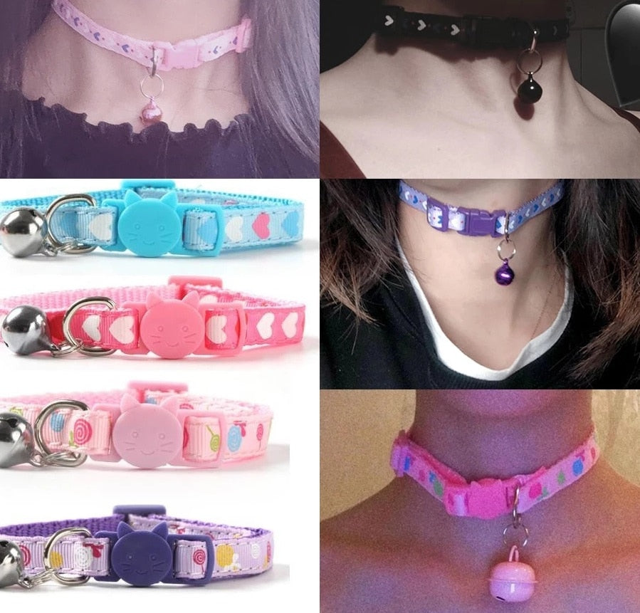 Cute Harajuku Japanese SWEET LOLITA NECKLACE girl RABBIT necklace Trendy Sexy DARK BLACK Punk Gothic Women chocker Jewelry Gift