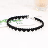Cute Heart Design Black Velvet Choker Necklaces Goth Short Tattoo Chocker Neckless For Women Neck Jewelry Collares Femme