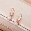Cute Heart Hoop Earrings for Women AAA Cubic Zirconia Gold Silvery Earrings Femme Jewelry 2022 New