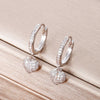 Cute Heart Hoop Earrings for Women AAA Cubic Zirconia Gold Silvery Earrings Femme Jewelry 2022 New