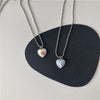 Cute Heart Pendant Necklace for Girls Women Korean Kawaii Bear Sweater neck Chain Necklaces Cute collar Jewelry