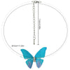 Cute Invisible Fish Line Butterfly Choker Necklace For Women 2021 Chain Statement Collar Female Chocker Jewelry
